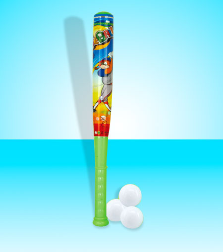 网袋棒球配三球