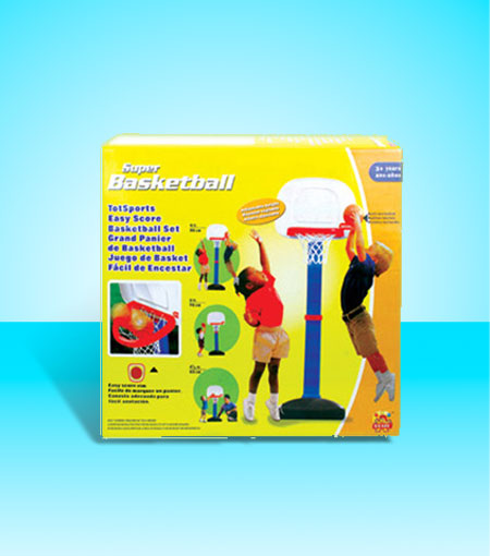 彩盒大篮球架