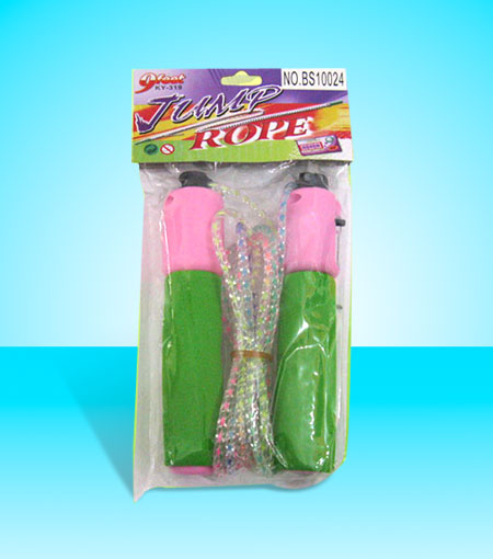 PVC卡头袋计数七彩跳绳